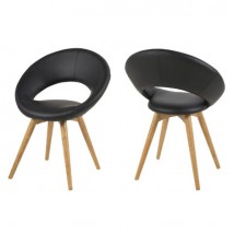  Krzesło Plump czarne/drewno