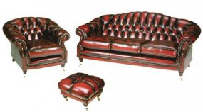  Meble Chesterfield KANAPA 3 osobowa Lancaster