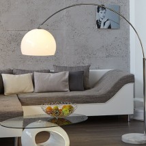  Lampa łukowa Lounge biała