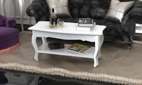  146 STOLIK STÓŁ BIAŁY ŁAWA RETRO 87x42 cm