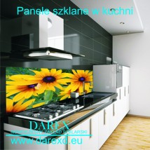  Panel szklany ze zdjęciem słoneczniki