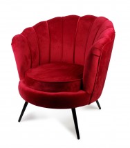  Cudowny fotel muszla kolor czerwony 9859
